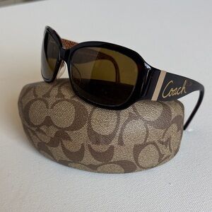 Coach Whitney Tortoise Sunglasses with Case